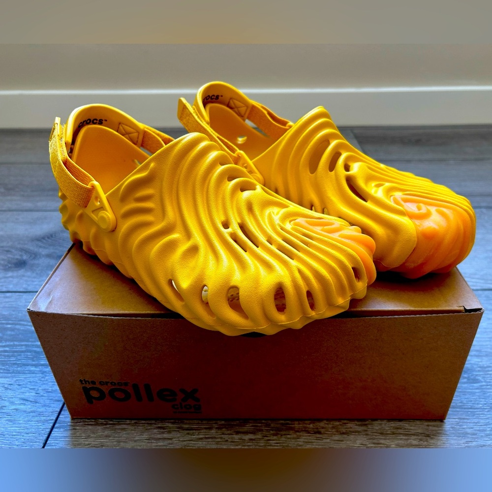 Crocs x Salehe Bembury Pollex Clog in Yolk 207393-76L Size US 9M/11W New In Box